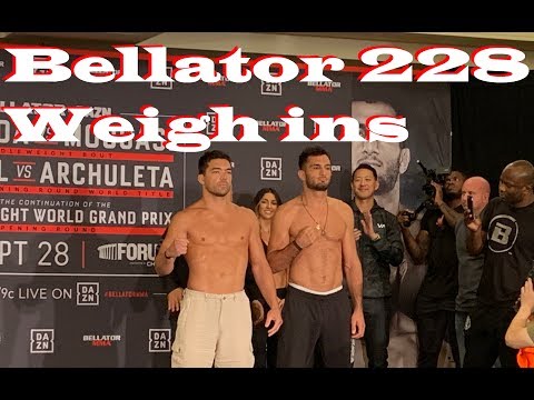 Bellator 228: Machida vs Mousasi Main Card Weigh Ins HD