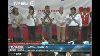 preview picture of video '2014 10 20 - TV Perú Noticias - Presidente Humala lanzó normas a favor de comunidades nativas'