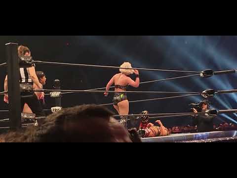 Toni Storm gets the win by rolling up and stacking up on Britt Baker AEW Dynamite 9-13-23