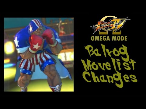USFIV: Omega Mode - Balrog Move List Changes
