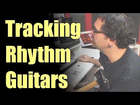 Tracking Hard Rock Rhythm Guitars For Next Album