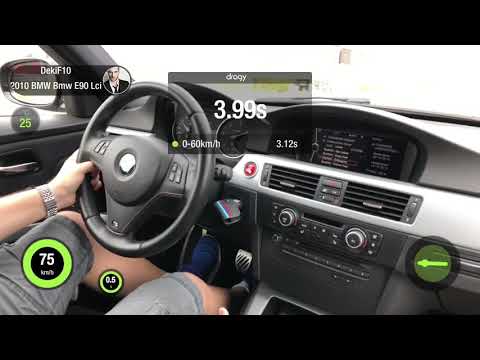 Bmw E90 lci  330d 0-100 Dragy