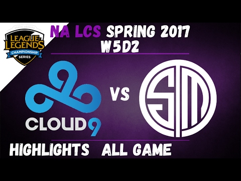 C9 vs TSM Highlights ALL GAME | NA LCS 2017 Spring W5D2 | Cloud9 vs Team SoloMid