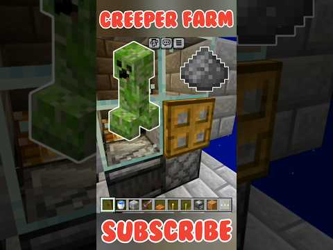 🔥 EXPLOSIVE Minecraft PE Gunpowder Farm!! 🧨 #shorts