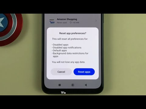 How to reset application preferences on Xiaomi Redmi Note 11 Android 12