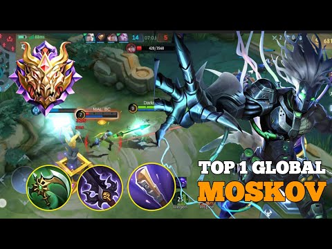 Mythical Glory Moskov!!sidelane Moskov with Insane speed build in classic-Top 1 Global Moskov -Mlbb
