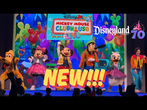 NEW Mickey Mouse Clubhouse LIVE Show at Disneyland! 🎉 |Disney Jr. Stage Celebration 70th Anniversary