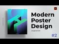 Modern Poster Designs Tutorial |  #Illustrator #2