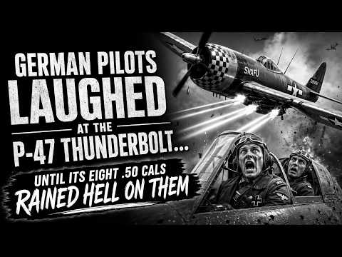 German Pilots Laughed at the P-47 Thunderbolt… Until Its Eight .50 Cals Rained Hell on Them