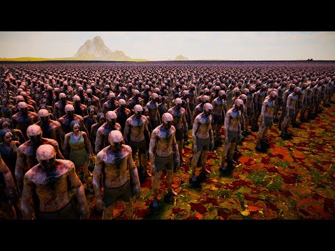 3 MILLION Zombies VS a 200,000 Soldiers Medieval Army ! Ultimate Epic Battle Simulator 2 - UEBS 2