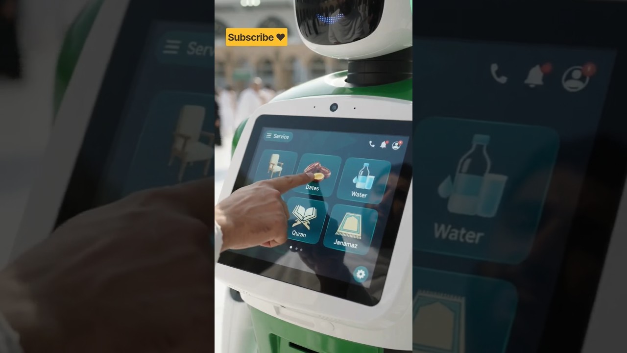 Makkah Mein Haji Ki Khidmat Karta AI Robot 🤖❤️#shorts#shortsfeed#viral#trending#ai#foryou#ytshorts
