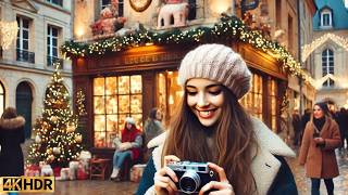 Dijon A Magical Walking Tour , France | Christmas Market Edition 🎄
