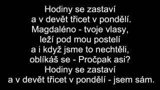 Jelen - Magdaléna text (lyrics)