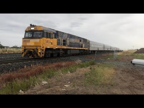 NR34 (Indigenous Livery) Hauling The Overland At St George’s Road Corio (11/12/22)