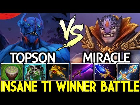 Miracle- Lion VS TOPSON Nightstalker | Insane TI Winner Battle 7.21 Dota 2