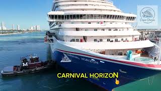 Carnival Horizon Cruise Docked! Waiting For Maintenance