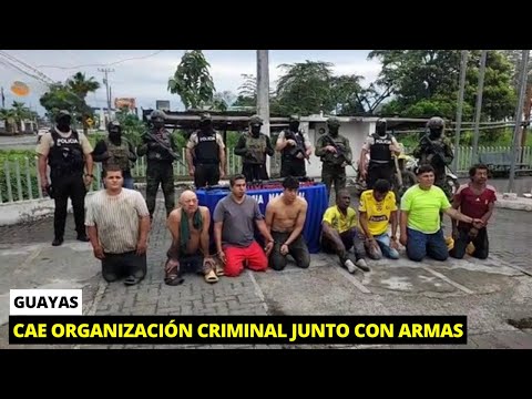 Desarticulan peligrosa organización criminal con gran arsenal en Guayas