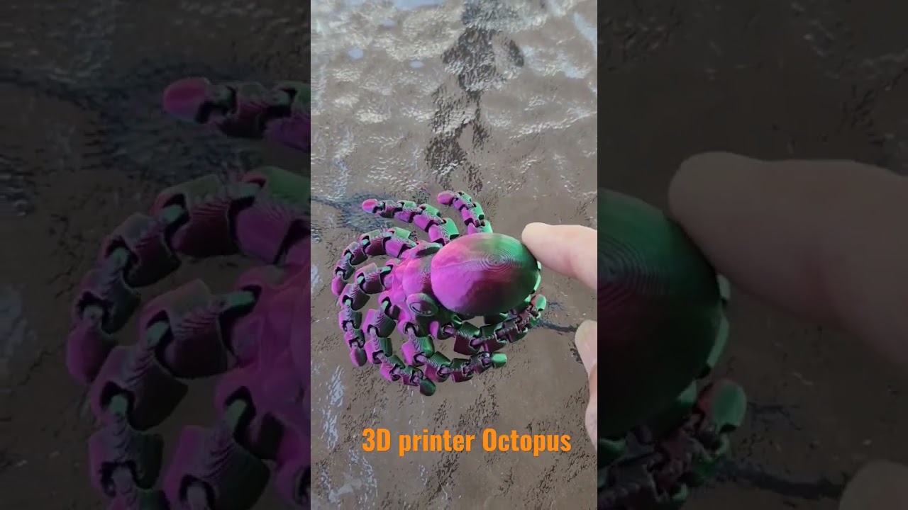3D printer Octopus #cute #Octopus #3d #short