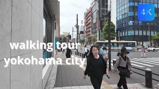 [Japan Walk 4K] japan walking tour in yokohama city near the station | japan 4K60fps