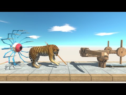 DEADLY BLACK BALLISTA SHOOT ANIMALS TO WAZOWSKI TENTACLE - ( Animal Revolt Battle Simulator ) #1