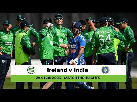 Ireland v India | 2nd T20I, 2026 | Match Highlights | Ireland won by 1 run