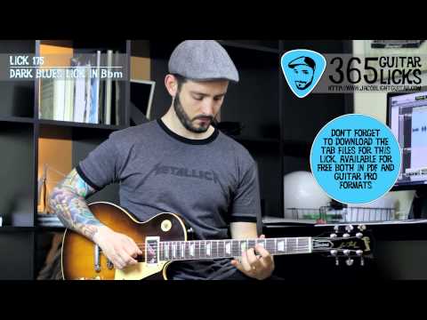 Lick 175/365 - Dark Blues Lick in Bbm | 365 Guitar Licks Project