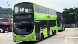 SBS8348X 296, SBS3264L 69, SG5017H 291, SG5564U 8 at Tampines Bus Interchange