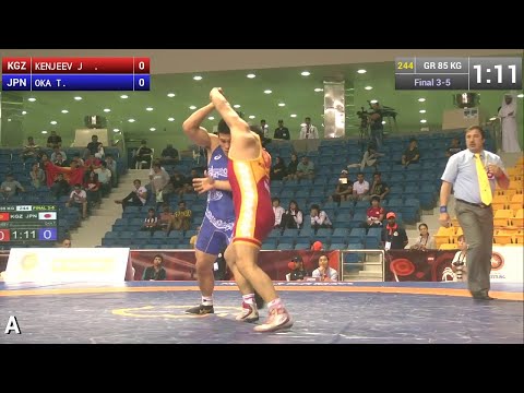 BRONZE GR - 85 kg: T. OKA (JPN) df. J. KENJEEV (KGZ), 1-0