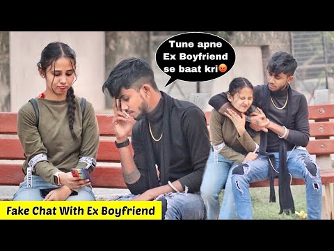 Fake Chat With Ex-Boyfriend Prank On Boyfriend || Gone Breakup Ft. Anubhav raj || Official Kinjal
