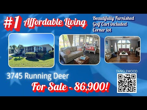 FLORIDA UNDER 90k | 3745 Running Deer | Affordable Luxury Retirement Home in Tanglewood 55+ Sebring
