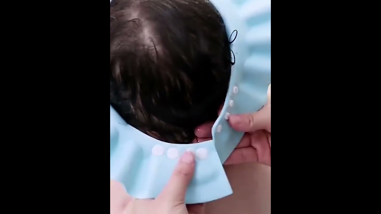 Gorro suave ajustable para ducha de bebes,gorro para lavar el cabello