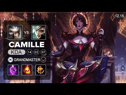 Camille vs Riven Top - EUNE Grandmaster - Patch 12.15 Season 12