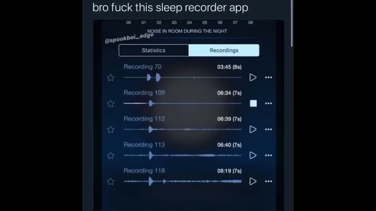 Sleep recorder