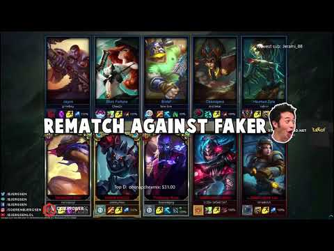BJERGSEN (Syndra) VS FAKER (Ryze) IN NA CHALLENGER LAST YEAR!!! FAKER KING OF NA?