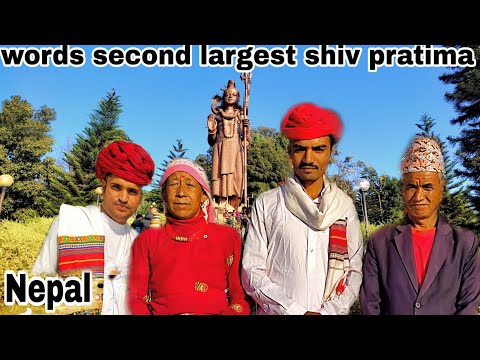 Word second largest shiv pratima / local people or shetan dewasi with explore
