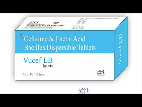 Vucef-cv 325 cefixime 300mg and potassium clavulanate 125mg ...