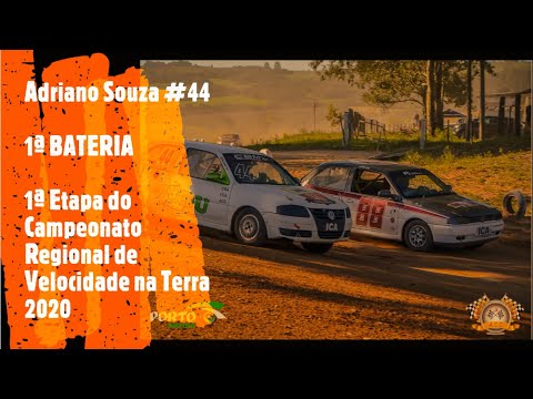 Onboard Adriano Souza #44 - 1ª BATERIA - 1ª Etapa do Campeonato Regional de Velocidade na Terra 2020