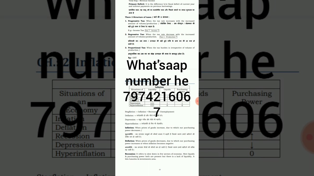 economic handwritten notes hindi and english dono me se  all competitive exam help full