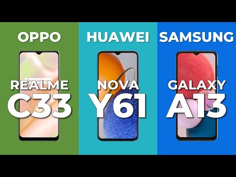 Oppo Realme C33 vs Huawei Nova Y61 vs Samsung Galaxy A13 | Smartphone Specs Comparison 2022