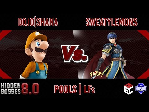 Hidden Bosses 8.0 POOLS - DOJO | Shana (Luigi) vs SweatyLemons (Marth)