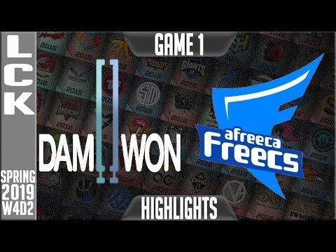 DWG vs AF Highlights Game 1 | LCK Spring 2019 Week 4 Day 2 | Damwon Gaming vs Afreeca Freecs G1