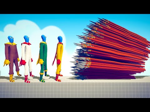 SAITAMA COLOR PACK vs EVERY GOD - Totally Accurate Battle Simulator TABS