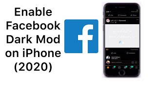 How To Get Facebook Dark Mode On iPhone Night Mode On Facebook iOS 13 NO Jailbreak No Computer