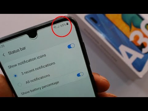 How To Show Battery Percentage On Galaxy A10/A20/A30/A50 Simple Trick