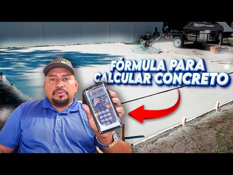 Calculate square feet and yards of concrete in an area