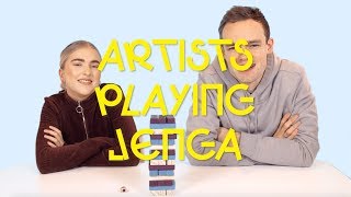 Artists Playing Jenga ft. LOVA & James TW