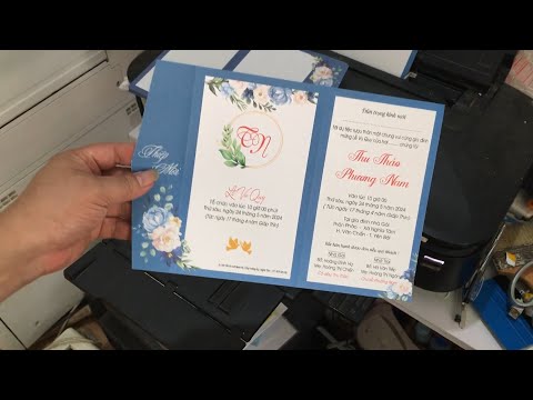 Hướng dẫn in thiệp cưới kiểu gấp dọc mẫu Miền Bắc (Nhớ xem kỹ các bạn nhé)