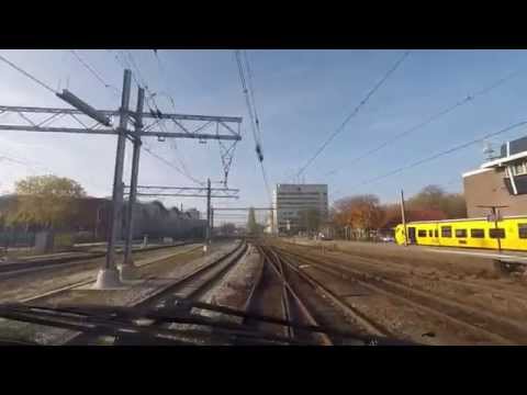 A train driver's view: Zwolle - Den Haag CS, VIRM, 01-Nov-2015.
