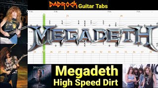 High Speed Dirt - Megadeth - Guitar + Bass TABS Lesson (Request)