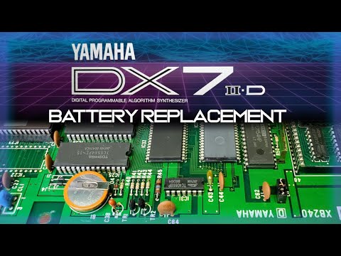 Yamaha DX7 IID Reparatur (Batteriewechsel)